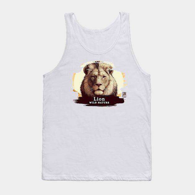 Lion - WILD NATURE - LION -28 Tank Top by ArtProjectShop